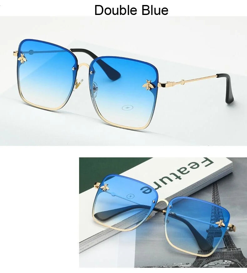 Lunettes de Soleil Oversize Designer Unisexe — Luxury High Quality UV400