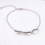 Bracelet de Cheville Bohème Fleurs et Clochettes - Bijou de Pied