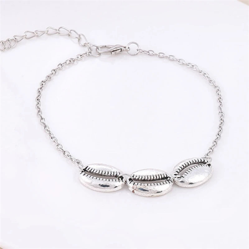 Bracelet de Cheville Bohème Fleurs et Clochettes - Bijou de Pied