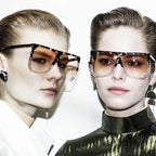 Lunettes de Soleil Femme Oversize Noir — Design Luxury UV400