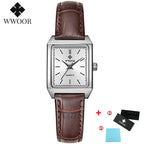 Montre Femme Rectangulaire Luxury — Bijou-Montre Dress Élégant