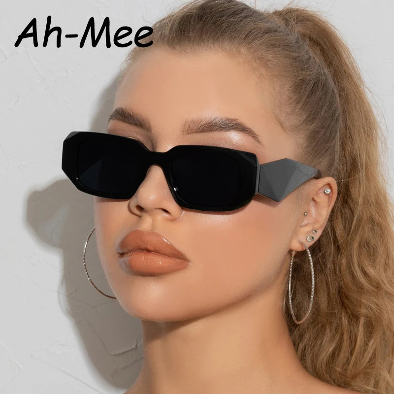 Lunettes de Soleil Femme Carrées Vintage — Protection UV400 Rétro Chic