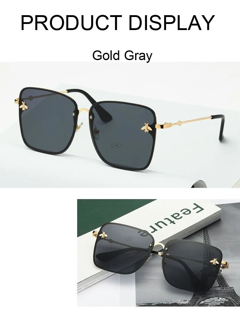 Lunettes de Soleil Oversize Designer Unisexe — Luxury High Quality UV400