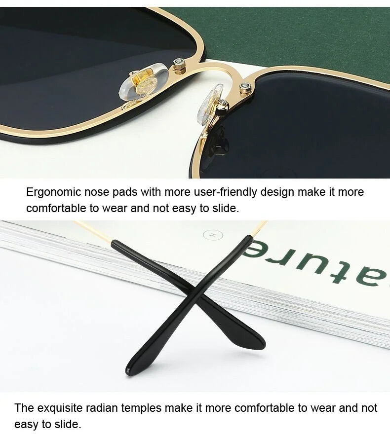 Lunettes de Soleil Oversize Designer Unisexe — Luxury High Quality UV400