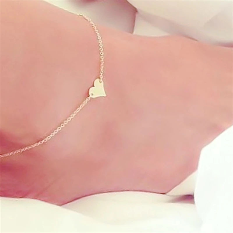 Bracelet de Cheville Bohème Fleurs et Clochettes - Bijou de Pied