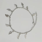 Bracelet de Cheville Bohème Fleurs et Clochettes - Bijou de Pied