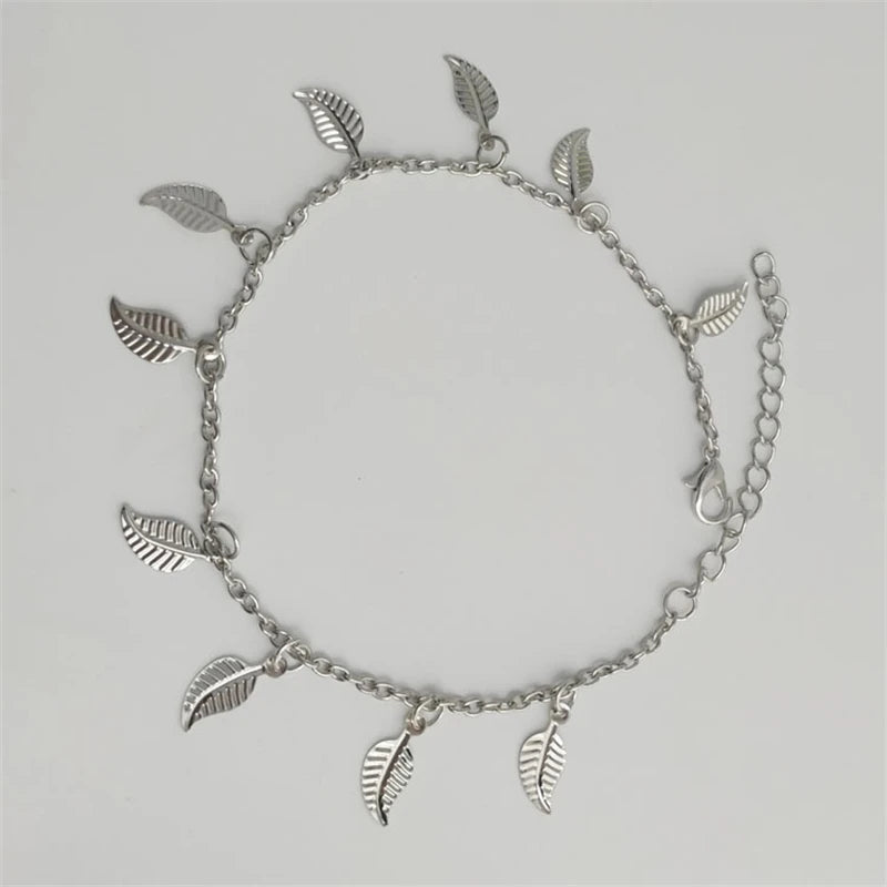 Bracelet de Cheville Bohème Fleurs et Clochettes - Bijou de Pied