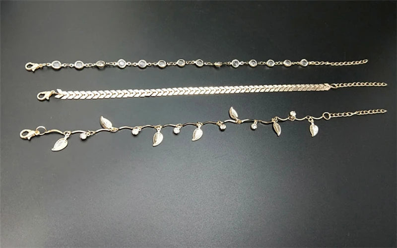 Bracelet de Cheville Bohème Fleurs et Clochettes - Bijou de Pied