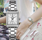 Montre Femme Rectangulaire Luxury — Bijou-Montre Dress Élégant