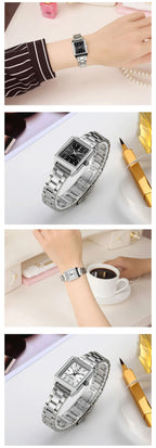 Montre Femme Rectangulaire Luxury — Bijou-Montre Dress Élégant