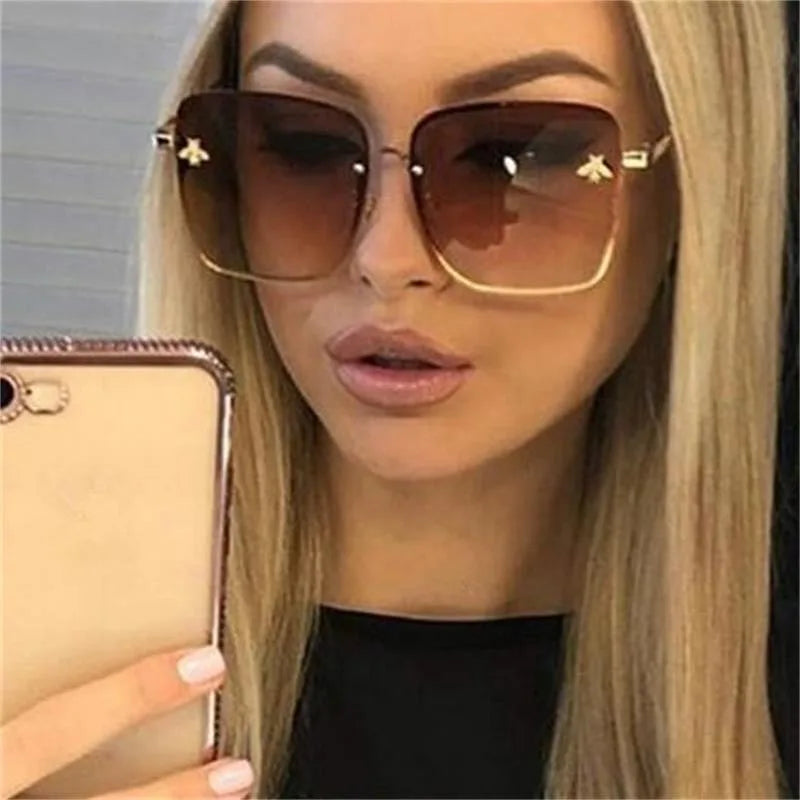 Lunettes de Soleil Oversize Designer Unisexe — Luxury High Quality UV400