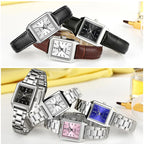 Montre Femme Rectangulaire Luxury — Bijou-Montre Dress Élégant