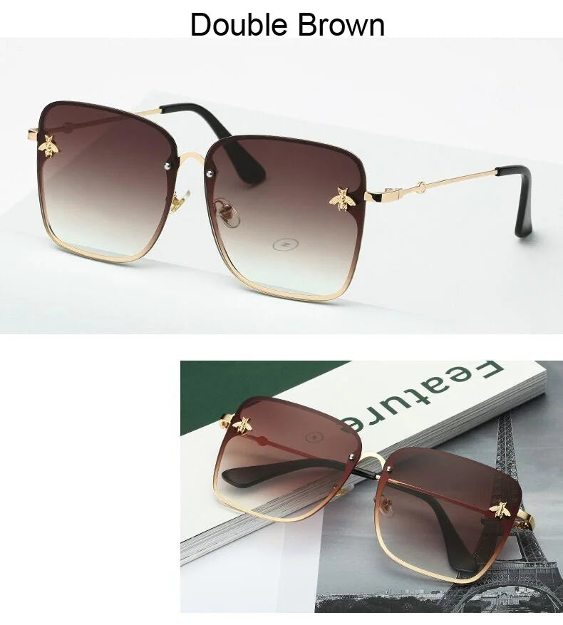 Lunettes de Soleil Oversize Designer Unisexe — Luxury High Quality UV400