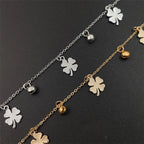 Bracelet de Cheville Bohème Fleurs et Clochettes - Bijou de Pied