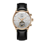 Montre Homme Automatique Cuir & Verre Saphir — Mécanique Luxury 3ATM