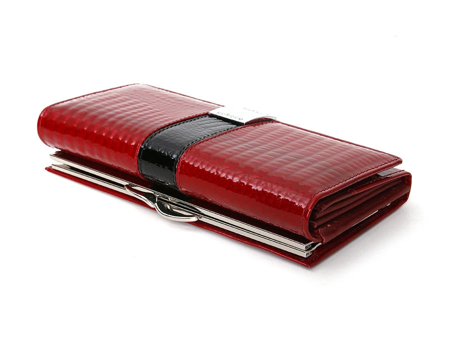 Cartera de mujer de piel de cocodrilo de lujo – Clutch largo premium FuturaTrend