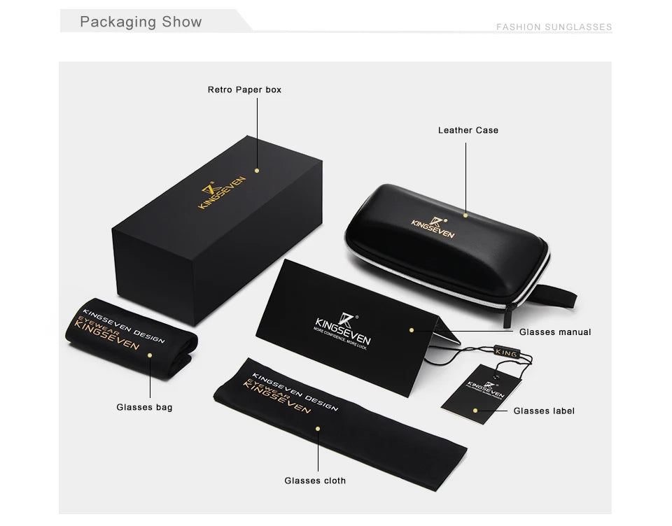 Lunettes de Soleil Femme KINGSEVEN Polarisées Ovales - Protection UV400 Gradient