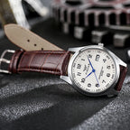 Montre Homme Cuir Casual Fashion — Style Décontracté Élégant