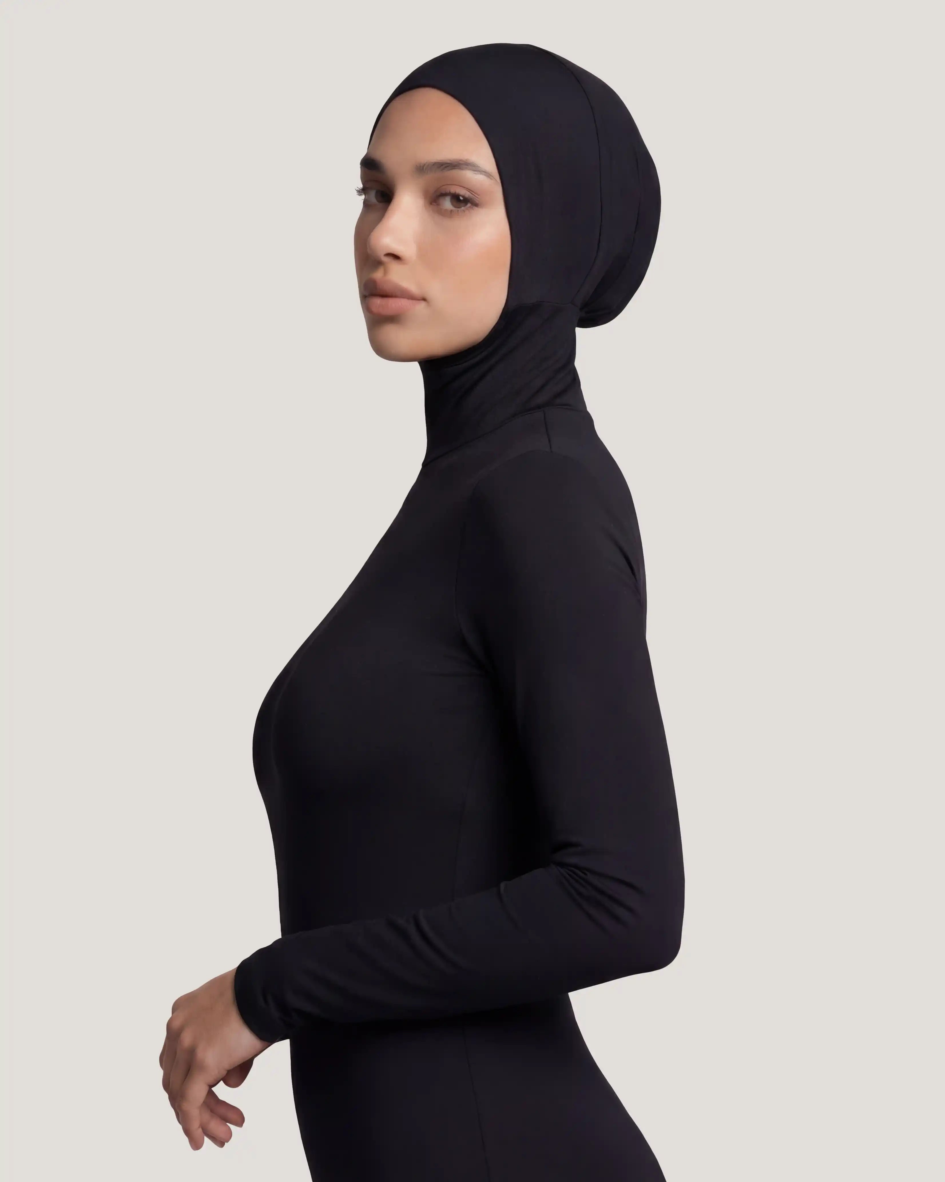 Body Hiyab para Mujer con Gorro Incorporado Manga Larga o Sin Mangas – Cobertura Total de S a 3XL | 10 Colores