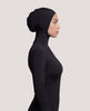 Women's Integrated Hijab Bonnet Long or Sleeveless Bodysuit – Full Coverage S to 3XL | 10 Colors