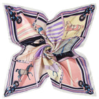 Women's Silk Scarf Plaid Carriage — Elegant Striped Shawl FuturaTrend