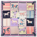 Women's Silk Scarf Plaid Carriage — Elegant Striped Shawl FuturaTrend