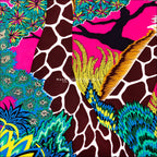 Giraffe Print Silk Scarf 90x90cm — FuturaTrend Iconic Collection