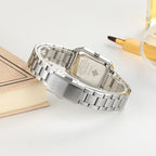 Montre Femme Rectangulaire Luxury — Bijou-Montre Dress Élégant