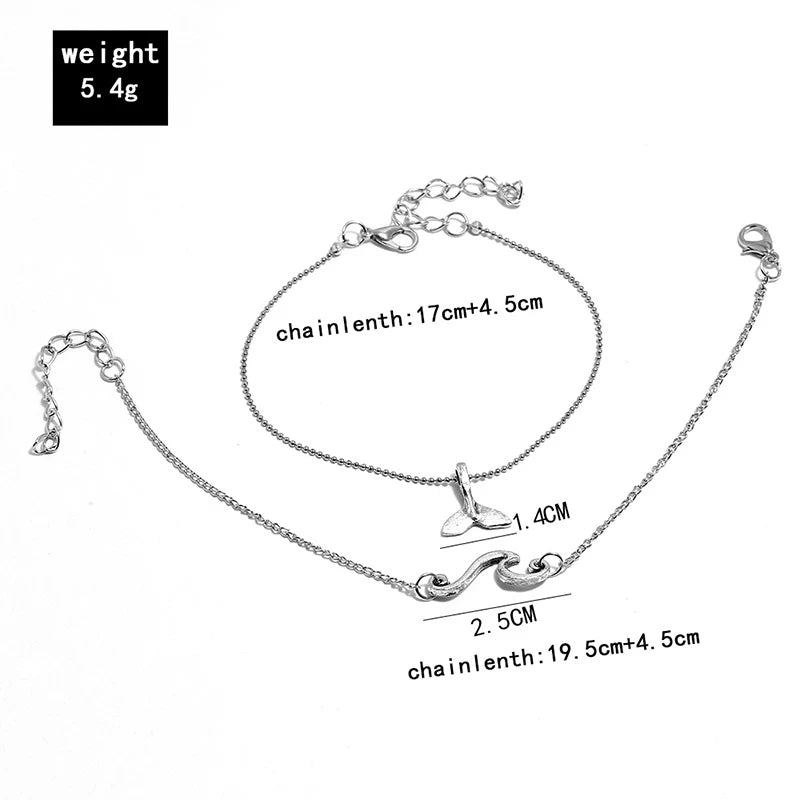 Bracelet de Cheville Bohème Fleurs et Clochettes - Bijou de Pied