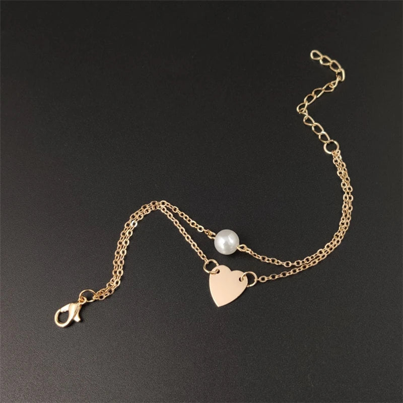 Bracelet de Cheville Bohème Fleurs et Clochettes - Bijou de Pied