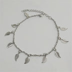 Bracelet de Cheville Bohème Fleurs et Clochettes - Bijou de Pied