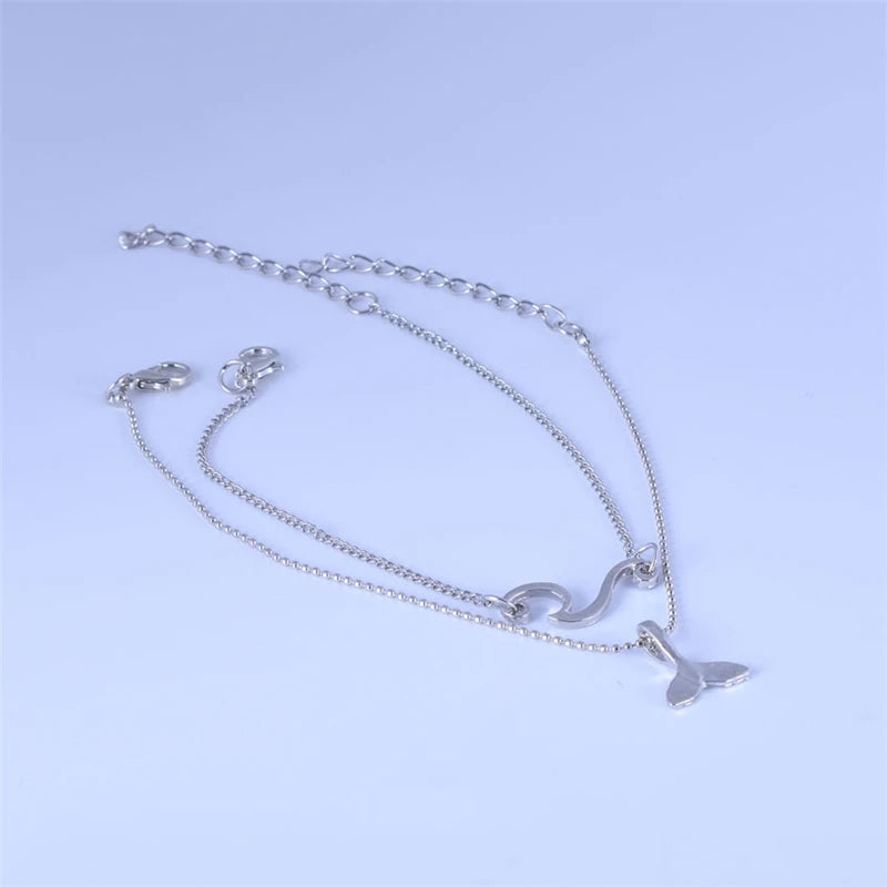 Bracelet de Cheville Bohème Fleurs et Clochettes - Bijou de Pied