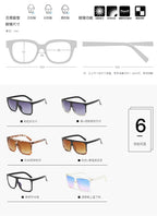 Lunettes de Soleil Femme Oversize Noir — Design Luxury UV400