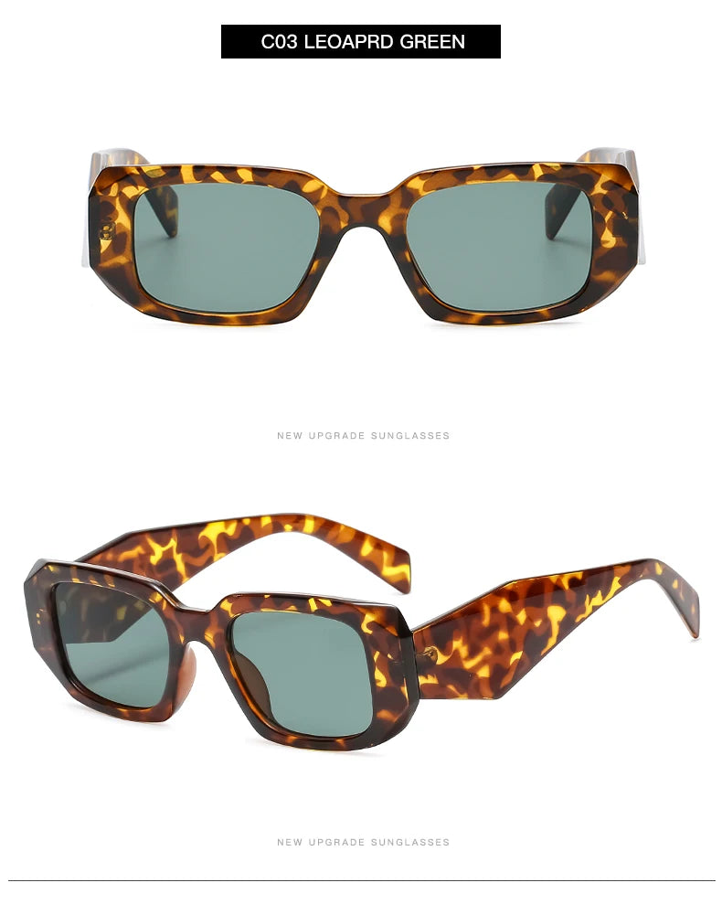 Lunettes de Soleil Femme Carrées Vintage — Protection UV400 Rétro Chic