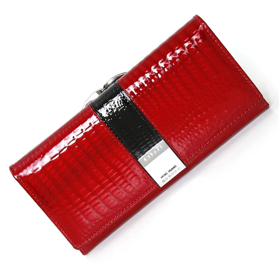 Women's Croc Leather Luxury Wallet — Premium Long Clutch FuturaTrend
