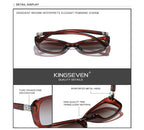 Gafas de sol polarizadas ovaladas KINGSEVEN para mujer — Gradiente UV400