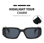 Lunettes de Soleil Femme Carrées Vintage — Protection UV400 Rétro Chic