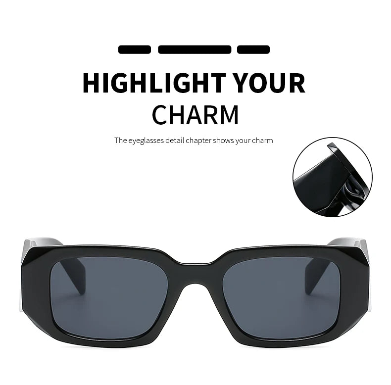 Lunettes de Soleil Femme Carrées Vintage — Protection UV400 Rétro Chic