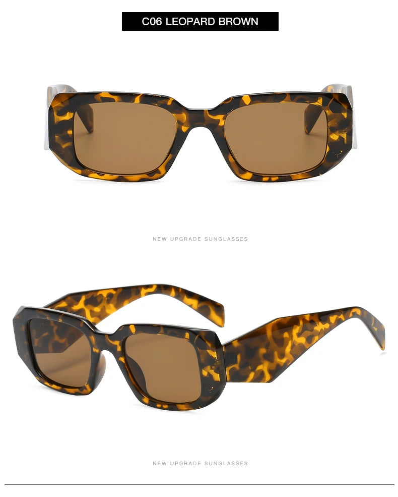 Lunettes de Soleil Femme Carrées Vintage — Protection UV400 Rétro Chic