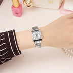 Montre Femme Rectangulaire Luxury — Bijou-Montre Dress Élégant