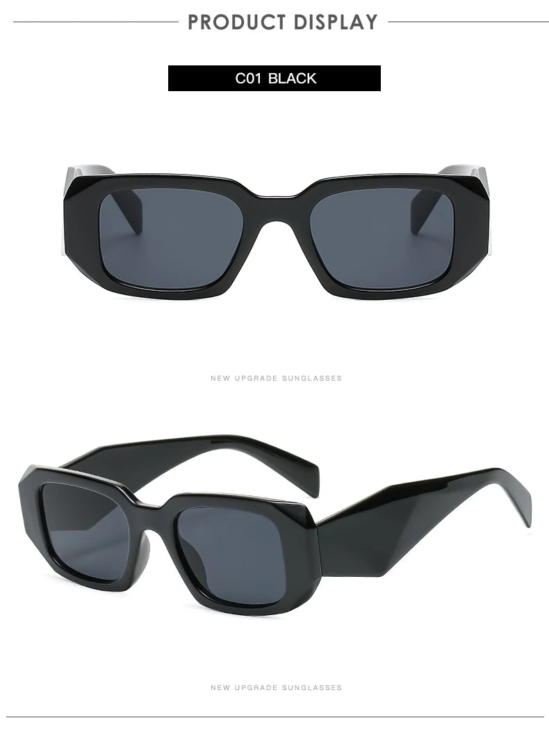 Lunettes de Soleil Femme Carrées Vintage — Protection UV400 Rétro Chic