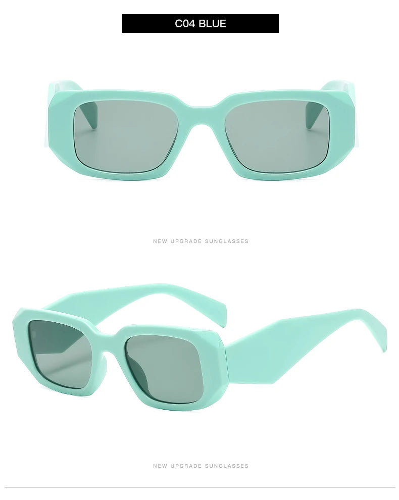Lunettes de Soleil Femme Carrées Vintage — Protection UV400 Rétro Chic