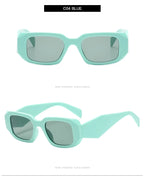 Lunettes de Soleil Femme Carrées Vintage — Protection UV400 Rétro Chic