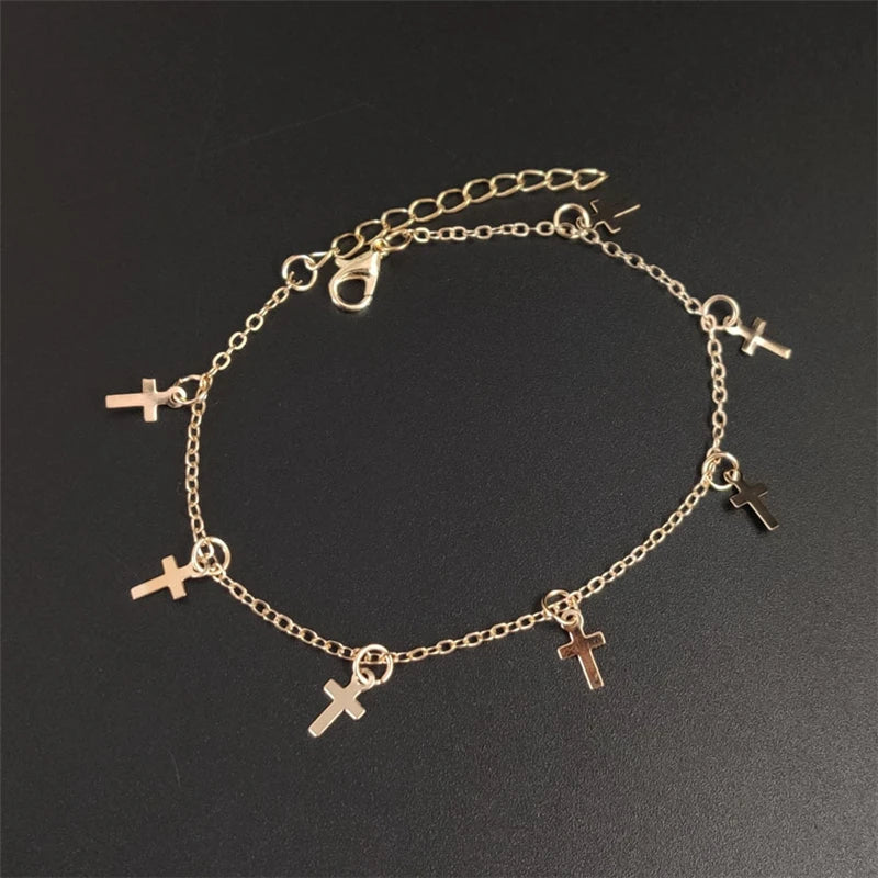 Bracelet de Cheville Bohème Fleurs et Clochettes - Bijou de Pied