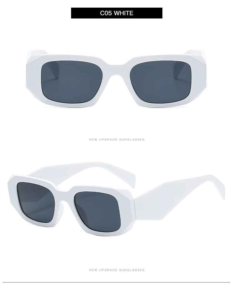 Lunettes de Soleil Femme Carrées Vintage — Protection UV400 Rétro Chic