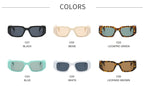 Lunettes de Soleil Femme Carrées Vintage — Protection UV400 Rétro Chic