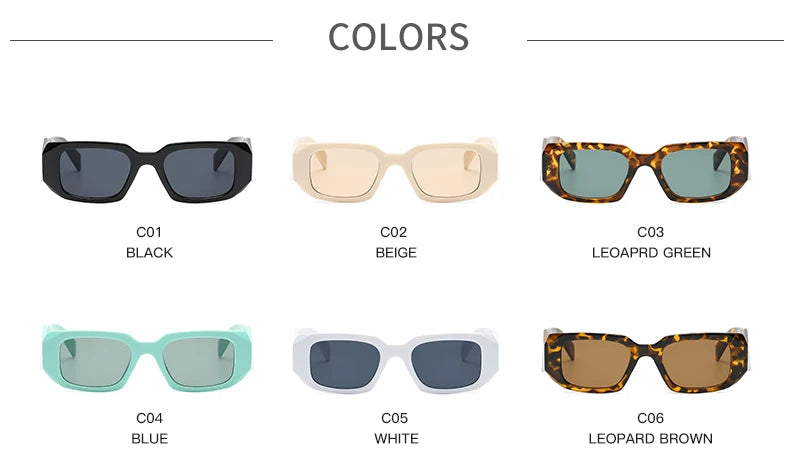 Lunettes de Soleil Femme Carrées Vintage — Protection UV400 Rétro Chic