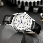 Montre Homme Cuir Casual Fashion — Style Décontracté Élégant