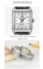 Montre Femme Rectangulaire Luxury — Bijou-Montre Dress Élégant
