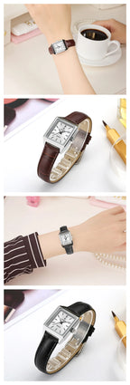 Montre Femme Rectangulaire Luxury — Bijou-Montre Dress Élégant